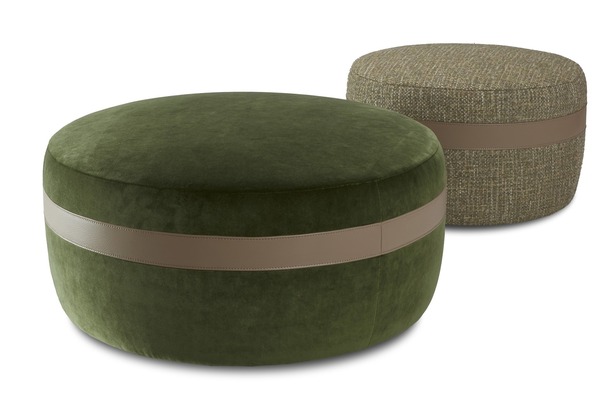 Jori Macaron ronde poef - 1